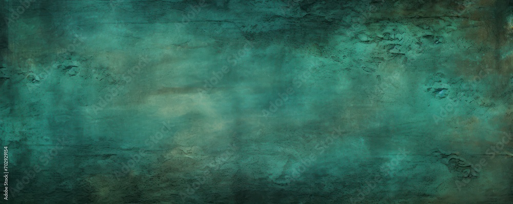 Textured dark sea green grunge background