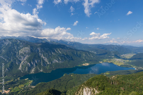 Lake Bohinj a large lake in Slovenia  is located in the Bohinj Valley of the Julian Alps  in the northwestern region of Upper Carniola  part of the Triglav National Park