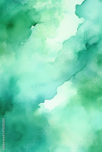Teal Green watercolor abstract background