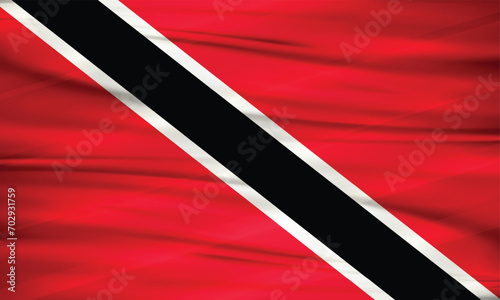 Illustration of Trinidad and Tobago Flag and Editable Vector of Trinidad and Tobago Country Flag