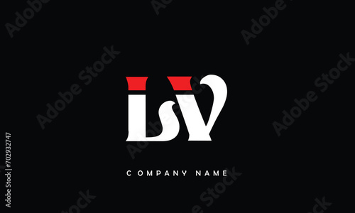 LV, VL, L, V Abstract Letters Logo Monogram photo