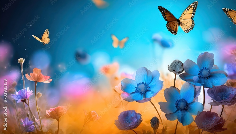 Macro shots, Beautiful nature scene. summer spring field in background blue sky with sunlight and flying butterfly, nature view.
Macro shots, Beautiful nature scene. summer spring field in background blue sky with sunlight and flying butterfly, nature view.