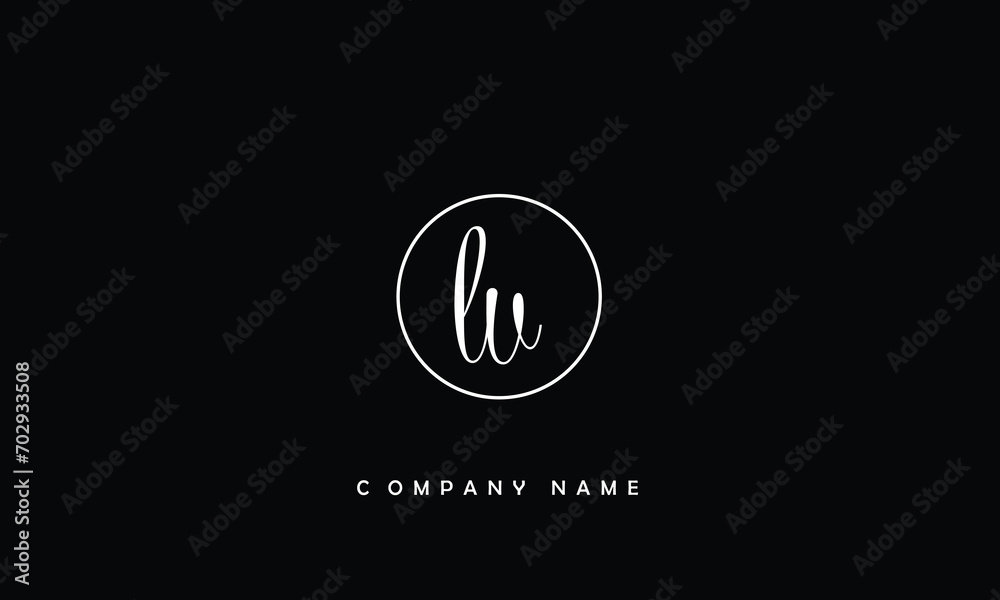 LU, UL, L, U Abstract Letters Logo monogram