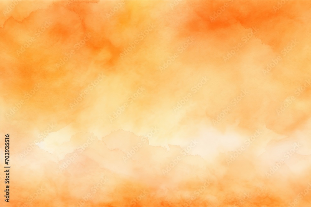 Tangerine watercolor abstract background