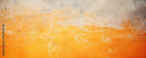 Tangerine background on cement floor texture