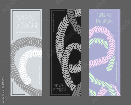 A colorful spiral. A design template for the design of a cover, banner, poster. Composition for interior design, decor and creative ideas