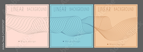 A pattern of wavy lines. minimalistic abstract background. Interior design, wallpaper, textures, textiles. The possibility of packaging, banners and creative design ideas