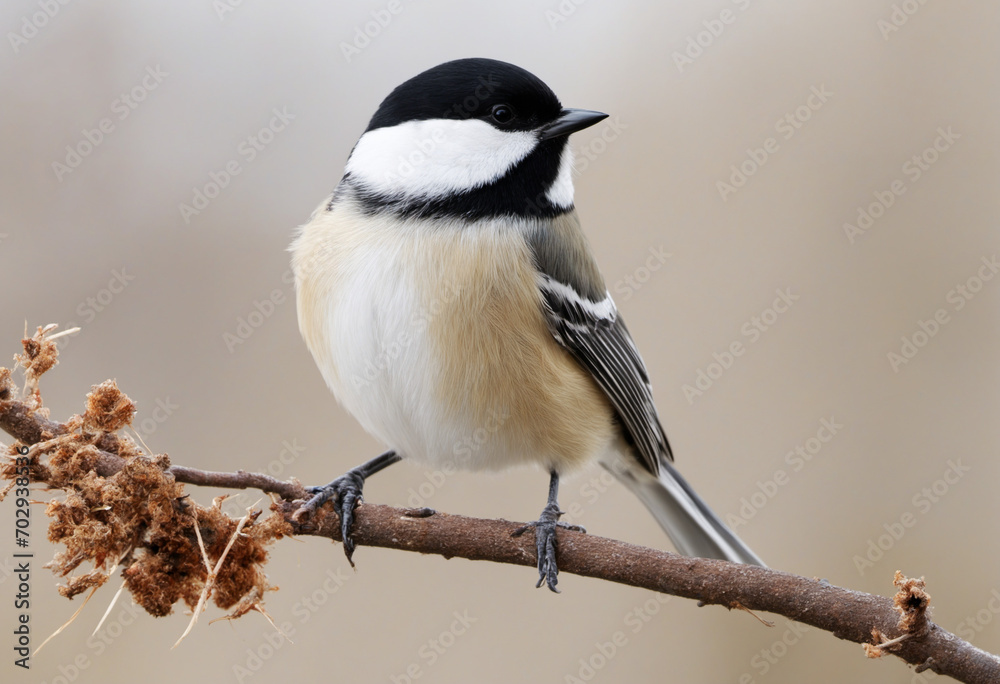 Obraz premium Solitary Chickadee