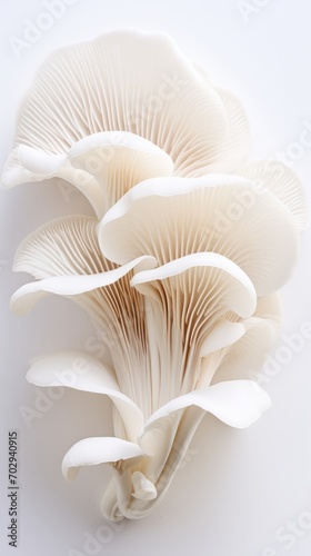 Group of Mushrooms on a White Table