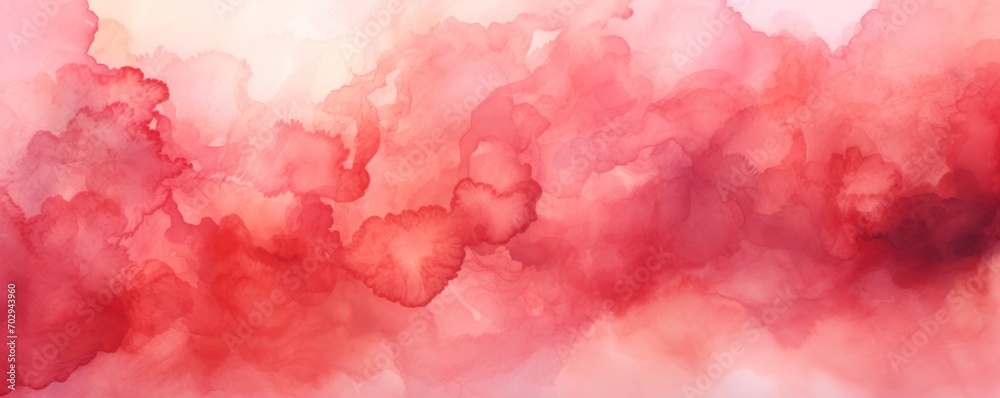 Ruby Red watercolor abstract background