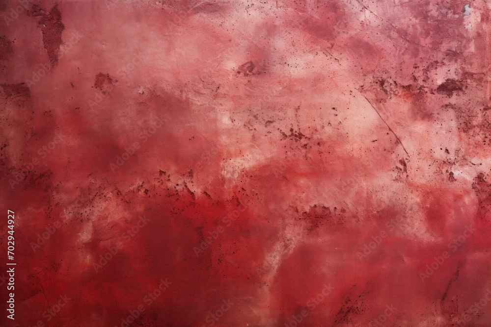 Ruby Red background on cement floor texture