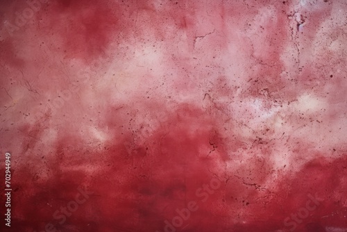 Ruby Red background on cement floor texture