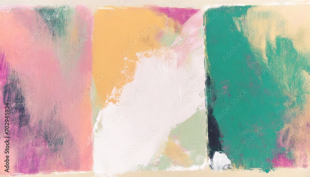 three abstract pastel paintings versatile artistic image for creative design projects posters cards banners magazines prints wallpapers artist made art no ai