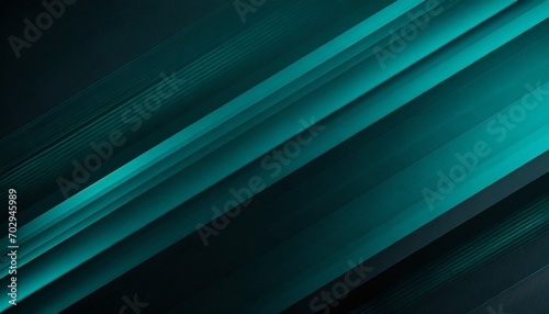black teal green blue abstract modern background for design dark geometric shape 3d effect diagonal lines stripes gradient light glow metallic sheen minimal web banner wide panoramic