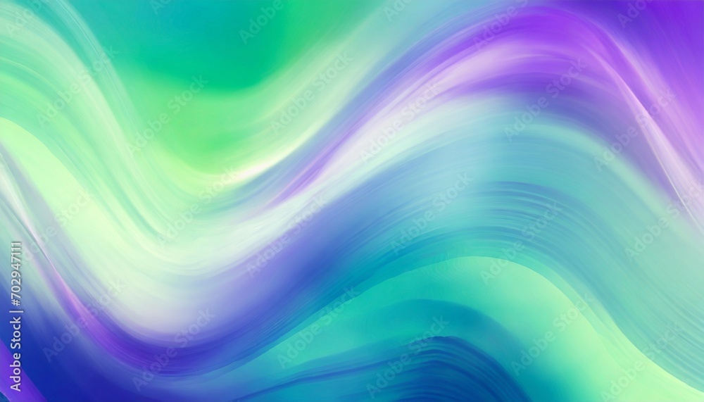 Obraz premium blue green and purple abstract wave background