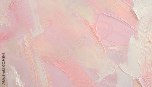art oil and acrylic smear blot canvas painting wall abstract texture pink pastel color stain brushstroke texture background