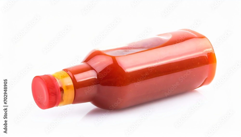 bottle of sriracha hot chili sauce isolated on white background bottle of sriracha hot chili sauce isolated on white background