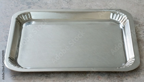 silver tray background