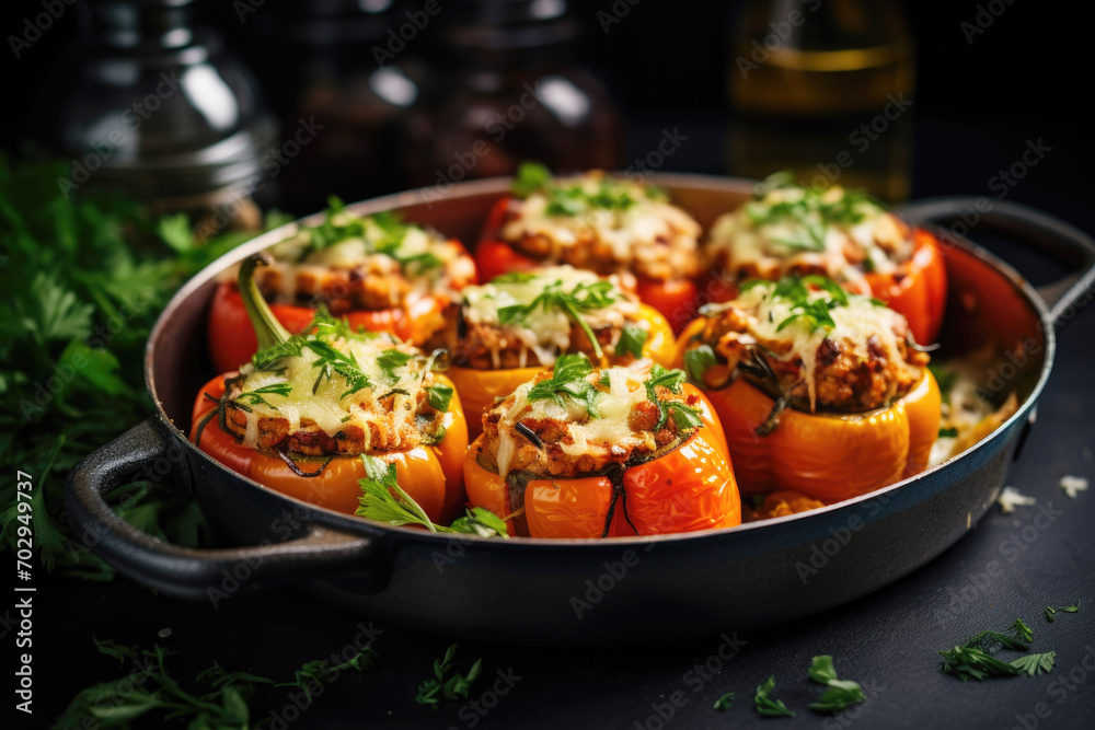 Peppers stuffed with quinoa Peppers stuffed with quinoa