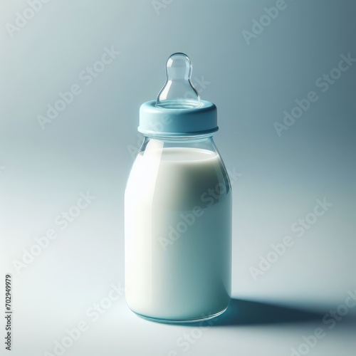 baby bottle isolated on white
