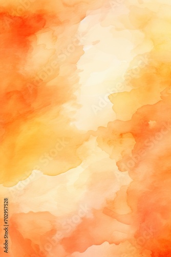 Orange watercolor abstract background