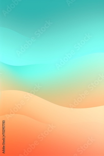 Orange mint cyan pastel gradient background