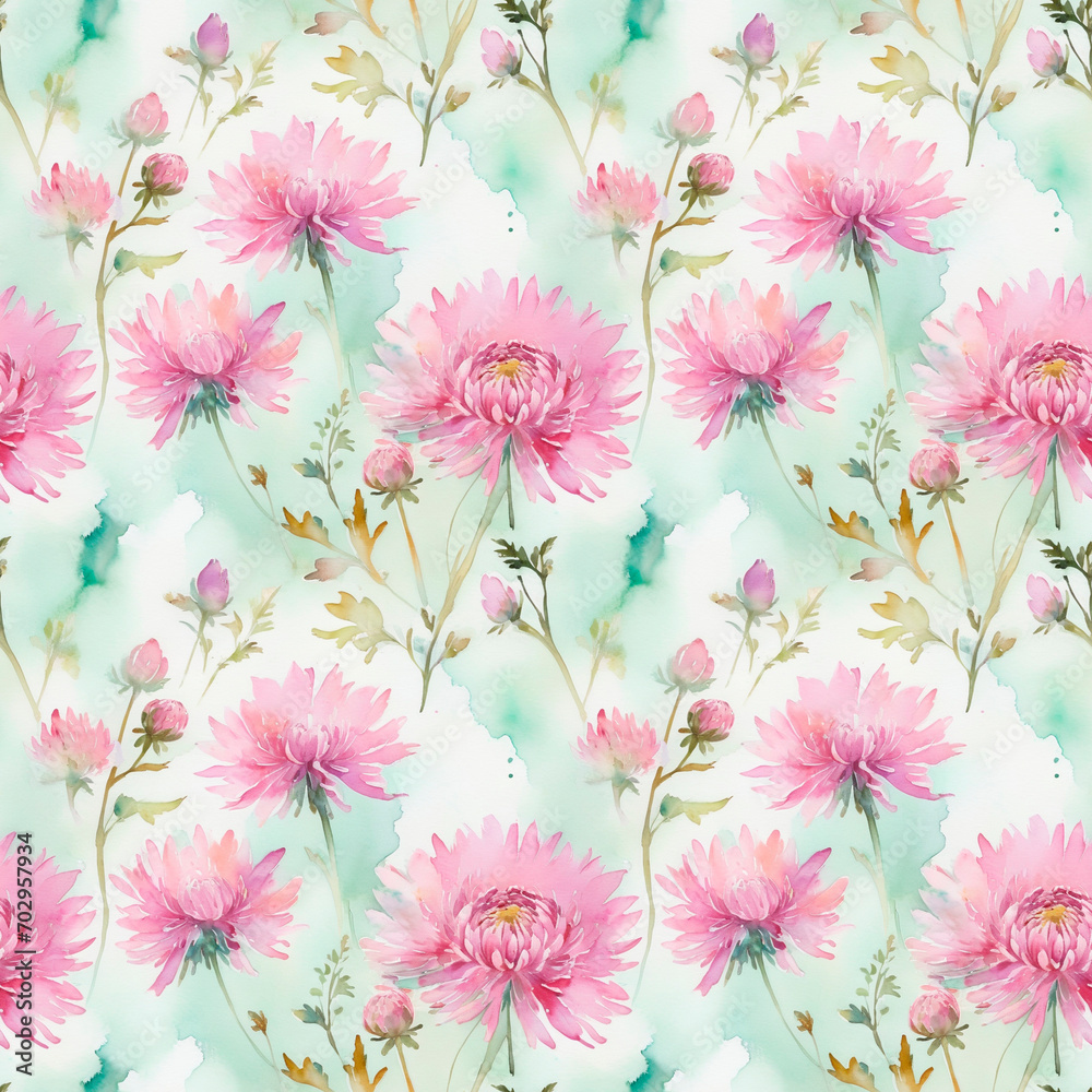 seamless pattern with flowers