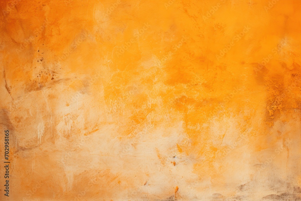 Orange background on cement floor texture