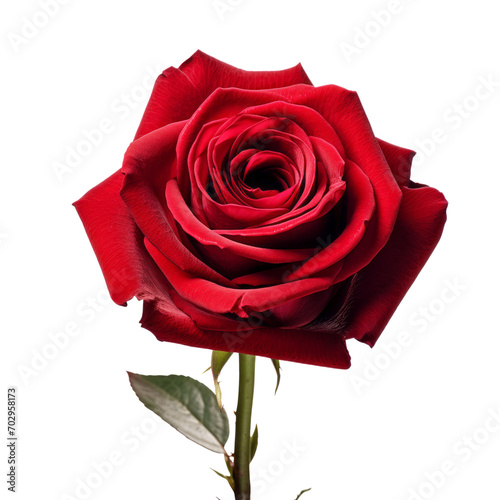 Dark Red Rose Realistic Flower Passion And Love