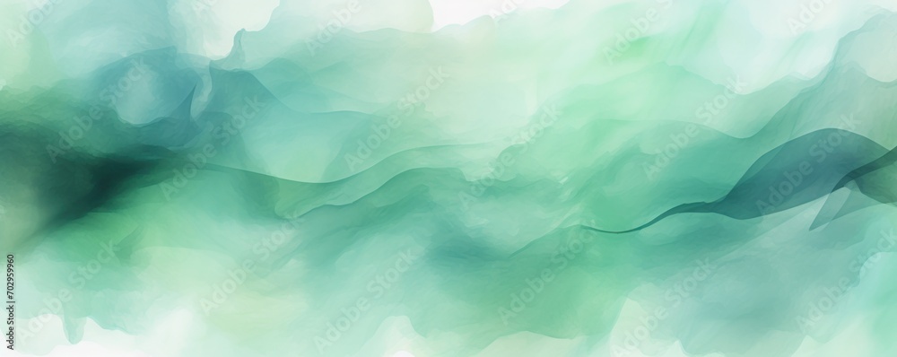 Mint Green watercolor abstract background