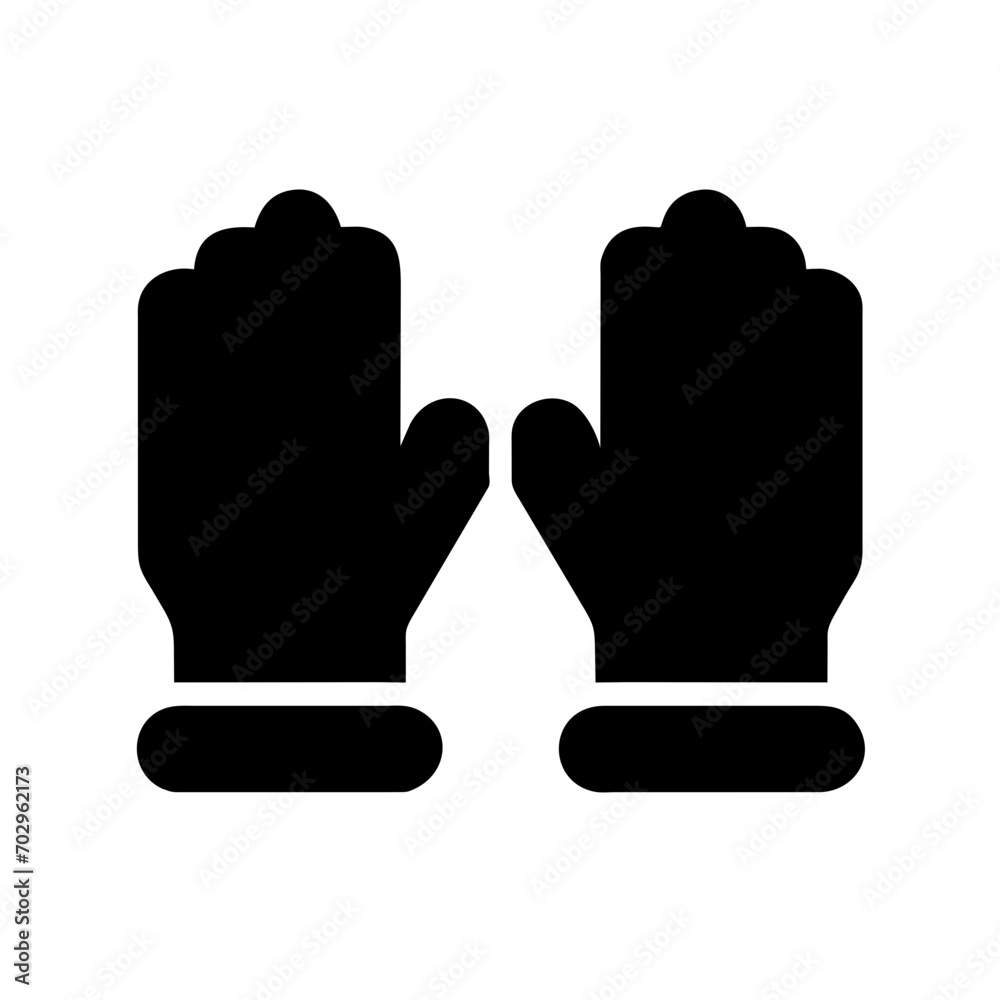 A pair of work gloves. vektor icon illustation A pair of work gloves. vektor icon illustation