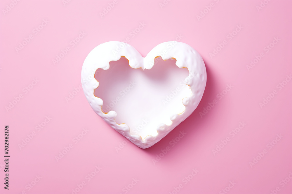 Heart symbol on pink background with space for text, valentine's day Heart symbol on pink background with space for text, valentine's day