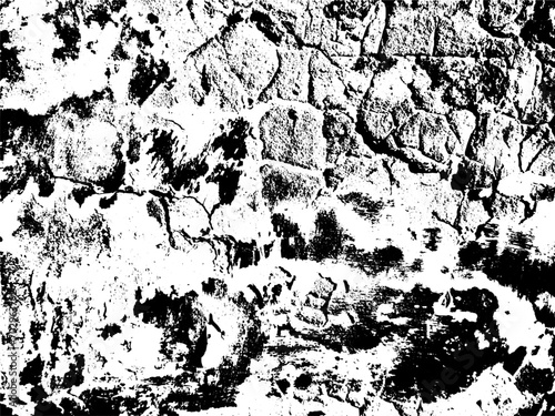 Texture of destroyed plaster and peeling paint