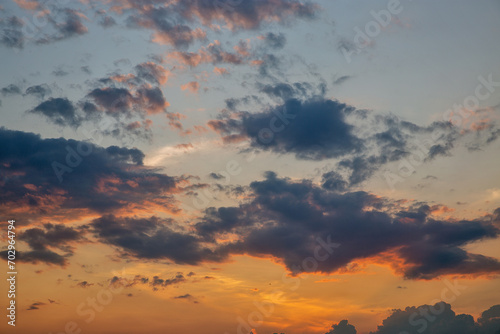 sunset cloudy sky background