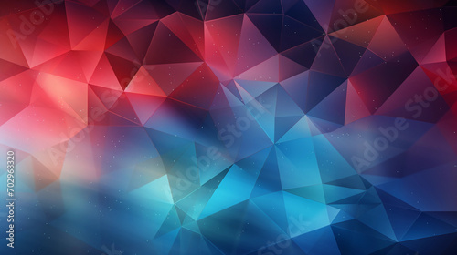 Vivid Explosion of Bold Colorful Polygonal Geometric Shapes Creating a Dynamic Background