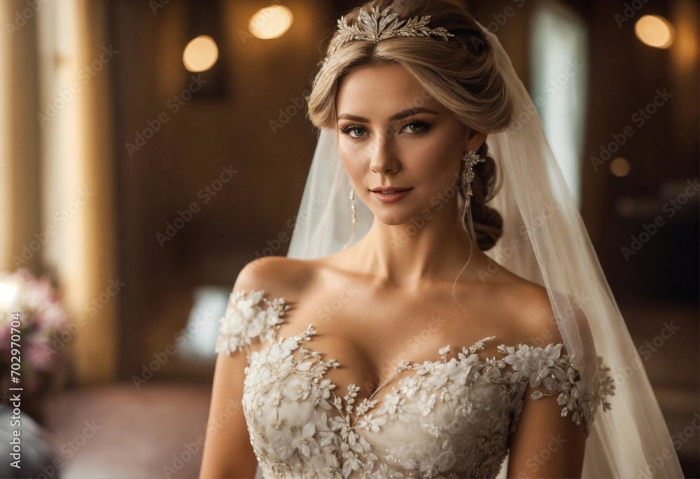 Naklejka premium Style of the bride