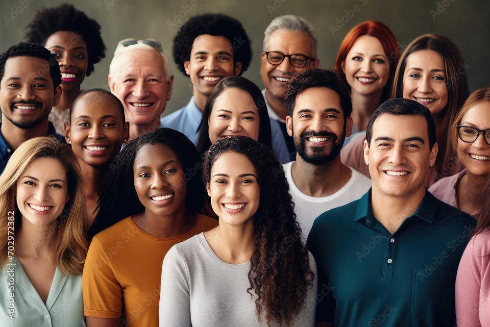 Multi ethnic diverse group of people Multi ethnic diverse group of people