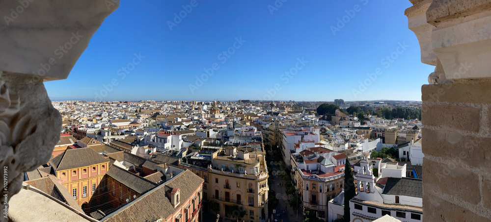 Obraz premium sevilla ciudad vista desde la giralda vista panorámica IMG_4735-as24