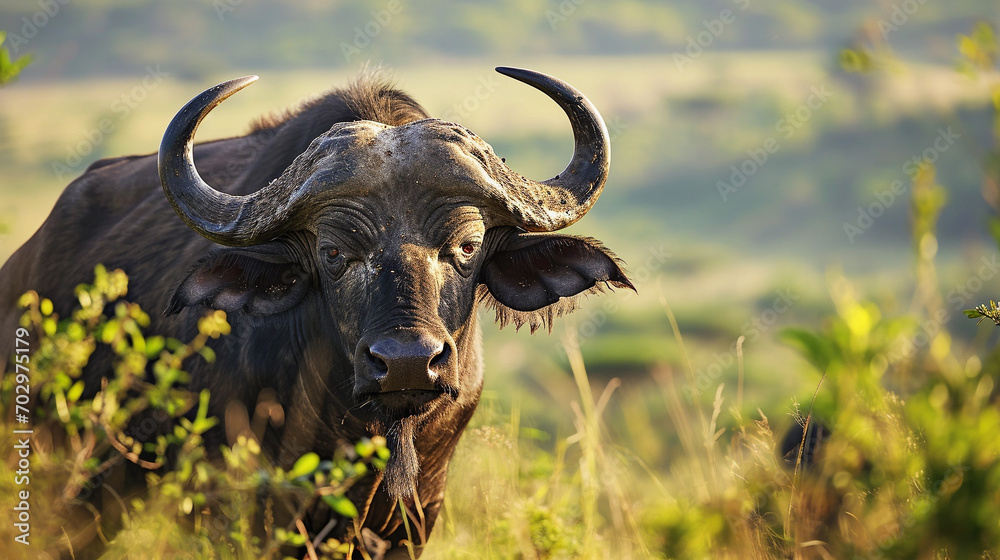 Buffalo, portrait, African shroud, wild animals of Africa, beautiful nature of Africa. Big Five. Buffalo, portrait, African shroud, wild animals of Africa, beautiful nature of Africa. Big Five.