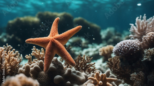starfish in the sea photo
