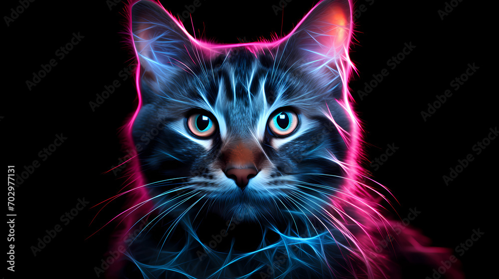 Cat Animal Plexus Neon Black Background Digital Desktop Wallpaper HD 4k Network Light Glowing Laser Motion Bright Abstract
Cat Animal Plexus Neon Black Background Digital Desktop Wallpaper HD 4k Network Light Glowing Laser Motion Bright Abstract