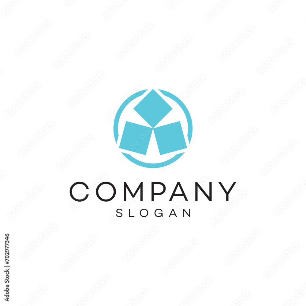 Account and finance document round circle global logo design timeless emblem brand identity logotype abstract minimalist monogram typography vector logo