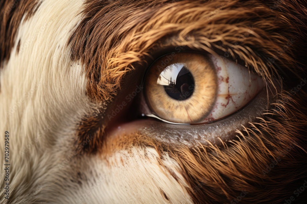 Closeup of a Cow eye