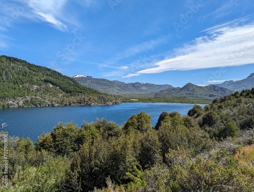 Great lake landscape at Argentine patagonia