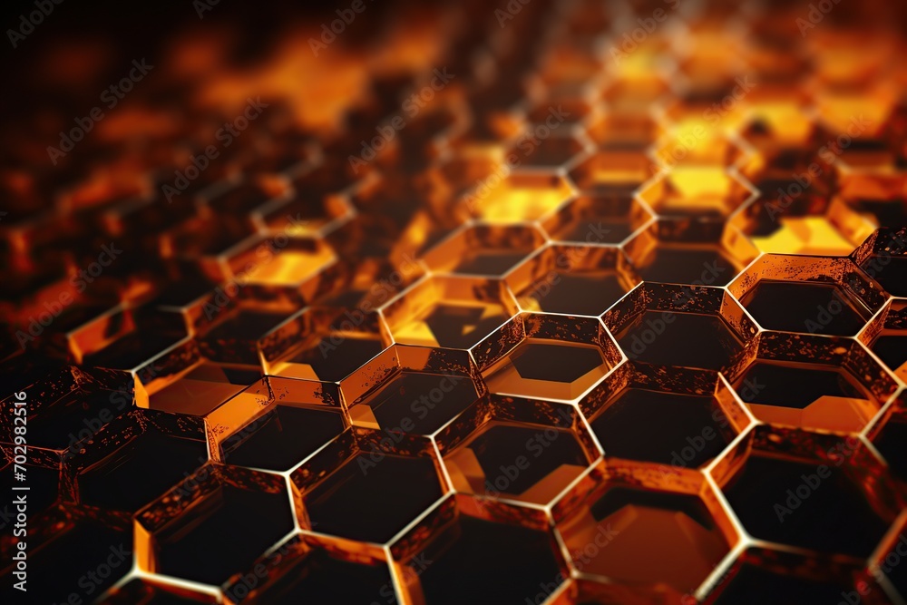Futuristic honeycomb background Futuristic honeycomb background