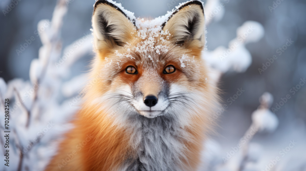 Fototapeta premium Fox in the winter