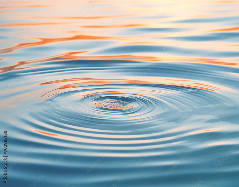 ripples in water.Minimal nature concept.Copy space.Generative AI ripples in water.Minimal nature concept.Copy space.Generative AI