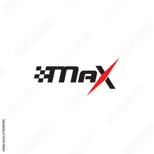 Business Name Max logo design timeless emblem brand identity logotype abstract minimalist monogram typography vector logo