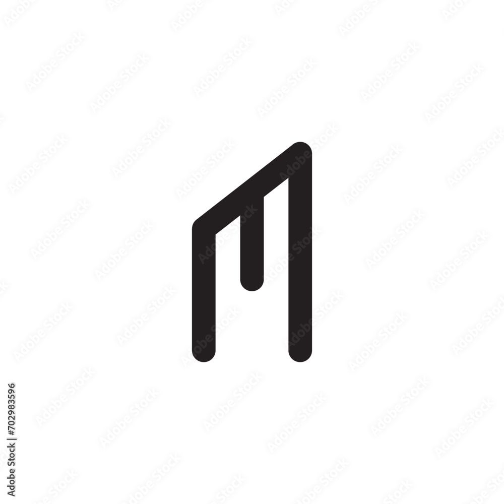 Letter M logo design timeless emblem brand identity logotype abstract minimalist monogram typography vector logo Letter M logo design timeless emblem brand identity logotype abstract minimalist monogram typography vector logo