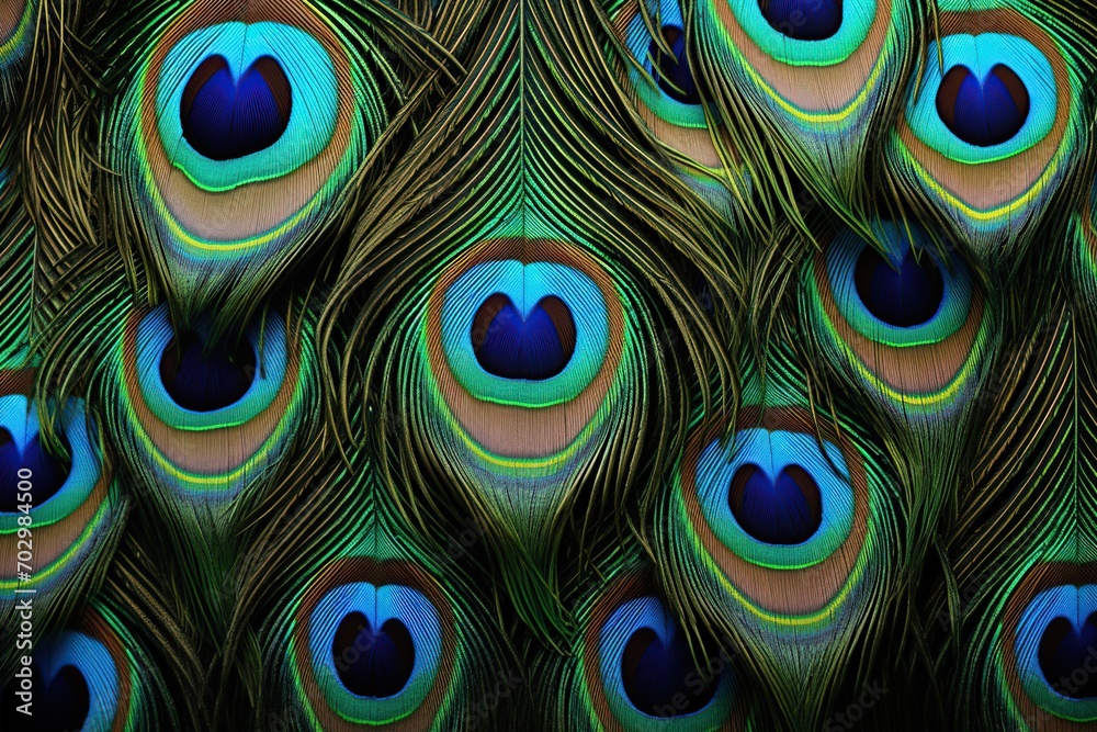 Obraz premium Peacock feathers background